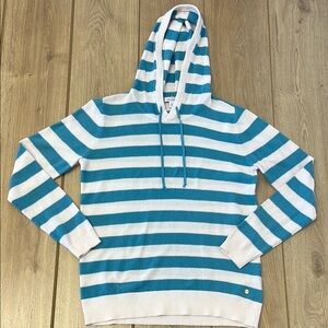 Southern Tide Blue and White Striped Men’s Hoodie